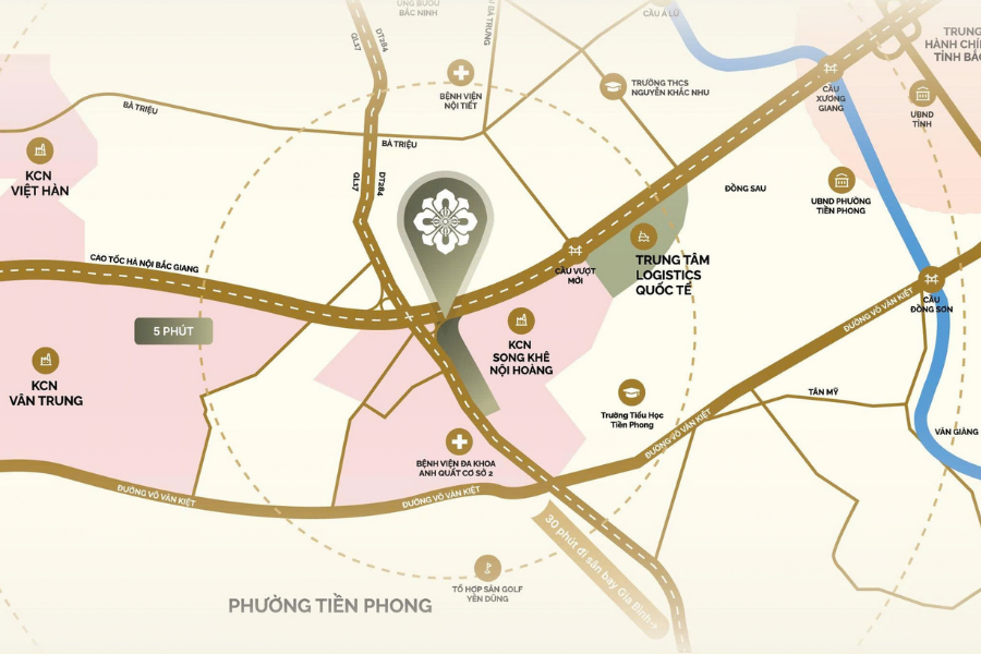 Vị trí dự án MANGALA COMPLEX
